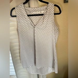 2/$15 work top - Polka Dot sleeveless blouse